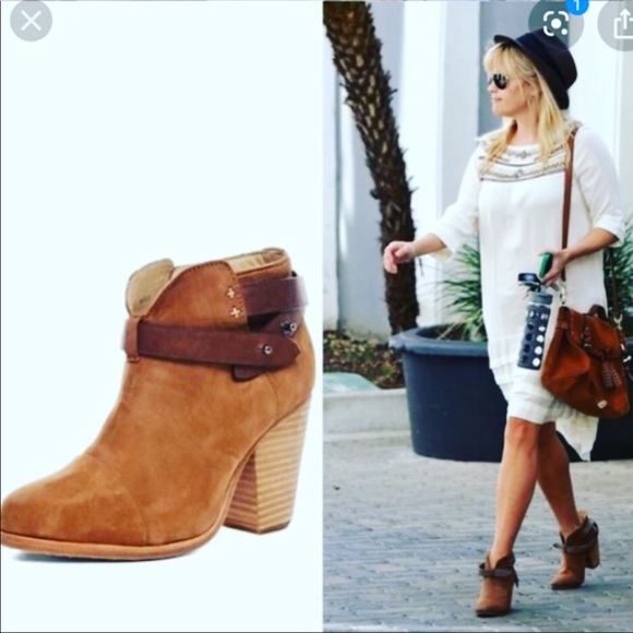 ankle boots cognac